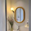 Nordic-style Oval Wall Mirror