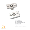 กันแกว่งประตูสเตนเลส (Stainless Steel Roller Door Latch)
