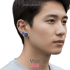 จิวหูดัมเบล หน้าเรียบ stainless ก้าน1.2mm เลสนํ้าเงิน