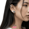 จิวหูดัมเบล หน้าเรียบ stainless ก้าน1.2mm เลสเงิน