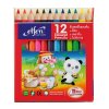 สีไม้สั้น 12สี ELFEN