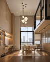 โถงพื้นที่ส่วนกลางและโต๊ะอาหาร — Shush Condo โถงพื้นที่ส่วนกลางและโต๊ะอาหาร — Shush Condo