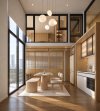 พื้นที่รับประทานอาหารเชื่อมแพนทรี — Shush Condo