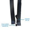 YKK ซิปถอด ฟันพลาสติกเบอร์ 5 ขนาด 16 - 18 นิ้ว