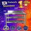 Stainless table with dividers//โต๊ะสแตนเลส 3ชั้นมีที่กั้น เกรด 201 แข็งแรงรับประกันคุณภาพจากประเทศเกาหลี ขนาด 150*60*80