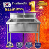 Stainless steel sink // อ่างล้านจาน  เกรด 304  แข็งแรงทนทาน  ขนาด 120*60*80