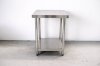 โต๊ะสแตนเลสเกรด 201 / Stainless steel table แข็งแรงทนทาน รับประกันคุณภาพจากประเทศเกาหลี ขนาด 90*60*80 // 90*70*80