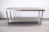 โต๊ะสแตนเลส เกรด 201/Stainless table แข็งแรงทนทาน รับประกันคุณภาพจากประเทศเกาหลี ขนาด 180*60*80 // 180*70*80 // 180*80*80