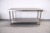 โต๊ะสแตนเลส เกรด 201//Stainless table แข็งแรงทนทาน รับประกันคุณภาพจากประเทศเกาหลี ขนาด 150*60*80 // 150*70*80 // 150*80*80