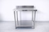 โต๊ะสแตนเลสแบบมีที่กั้น เกรด 201//Stainless table with dividers. แข็งแรง รับประกันคุณภาพจากประเทศเกาหลี ขนาด 90*60*80