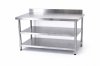 โต๊ะสแตนเลส 3ชั้นมีที่กั้น เกรด 201//Stainless table with dividers แข็งแรงรับประกันคุณภาพจากประเทศเกาหลี ขนาด 180*60*80