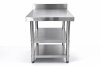 โต๊ะสแตนเลส 3ชั้น มีที่กั้น เกรด 201//Stainless table with dividers แข็งแรงรับประกันคุณภาพจากประเทศเกาหลี ขนาด 90*60*80