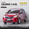 SUZUKI CELERIO, 1.0 GL ปี 2019 สีแดง โฉม ปี14-ปัจจุบัน