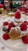 Homemade Croissant Pudding with Berry