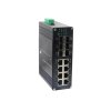 ETN9045-2GX8PGT: Industrial Unmanaged PoE Switch 8x Gigabit PoE + 2x SFP IP40 DIN-Rail