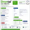 Drontal Cat | ยาถ่ายพยาธิแมว กำจัดพยาธิตัวกลม พยาธิปากขอ และพยาธิตัวตืด ชนิดเม็ด สำหรับแมวทุกสายพันธุ์