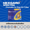 NexGard Spectra 3.5-7.5kg | ยากินกำจัดเห็บหมัด พยาธิ ครบจบในเม็ดเดียว สำหรับสุนัข