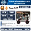 ROWEL DG15CLE/T เครื่องกำเนิดไฟฟ้าดีเซล 3 เฟส 380V กำลังสูงสุด 12kW เครื่องยนต์ 20HP รองรับ ATS