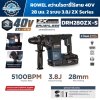 สว่านโรตารี่ไร้สาย ROWEL DRH280ZX-S 40V Brushless 3.8J SDS Plus เจาะคอนกรีตสูงสุด 28 มม.