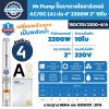 ปั๊มบาดาลโซลาร์เซลล์ Mr.Pump 15DC115/2200-4/A 2200W บ่อ 4 นิ้ว ท่อ 2 นิ้ว ส่งสูงสุด 115 เมตร