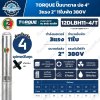 ปั๊มบาดาล TORQUE 12DLBH11-4/T บ่อ 4 นิ้ว 3HP 380V 11 ใบพัด ท่อส่ง 2 นิ้ว