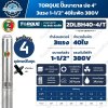 ปั๊มบาดาล TORQUE 2DLBH40-4/T บ่อ 4 นิ้ว 3HP 380V 40 ใบพัด ท่อส่ง 1-1/2 นิ้ว