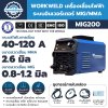 เครื่องเชื่อมไฟฟ้าระบบอินเวอร์เตอร์ MIG/MMA WORKWELD รุ่น MIG200