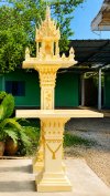 ศาลพระภูมิ ขนาดเล็ก รุ่น S2 น้องสามชั้น สีครีมทอง