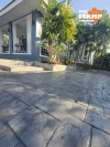 งานเทคอนกรีตพิมพ์ลาย Ashlar Slate