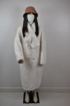 เช่าเสื้อโค้ท Freezy Chic Coat เสื้อโค้ทยาว ผ้าขนแกะ สีขาว รุ่น 0142LSWTM