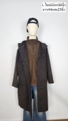 เช่าเสื้อโค้ท Freezy Chic Coat เสื้อโค้ทยาวชาย ผ้าวูล สีน้ำตาลเข้ม รุ่น 0518OZbpL