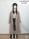 เช่าเสื้อโค้ท Freezy Chic Coat เสื้อโค้ทยาว ผ้าวูล สีครีม รุ่น 0590LZCMS