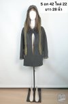 เช่าเสื้อโค้ท Freezy Chic Coat เสื้อโค้ทสั้น ผ้าวูล สีเทา รุ่น 0633CZGYS