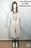 เช่าเสื้อโค้ท Freezy Chic Coat เสื้อโค้ทยาว ผ้าวูล สีขาว รุ่น 0634LZWTS