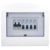 ชุดตู้ประกอบ เมนเบรกเกอร์ RCBO 50A ลูกย่อย MCB 4 ตัว (10A, 16A, 20A, 32A)