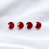 Round Dark Red Ruby