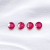 Round Pastel Red Ruby