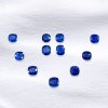 Cushion Blue Sapphire Set