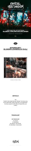[OFFICIAL HIGE DANDISM 2026 ASIA POP-UP] "STARDUST/ELDERFLOWERE" (CD Only)