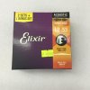 ELIXIR 16545 NANOWEB PHOSPHOR BRONZE LIGHT ACOUSTIC GUITAR STRINGS, 12-53, 3PACK