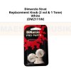 DIMARZIO DM2111W VINTAGE STRATOCASTER REPLACEMENT KNOBS, WHITE
