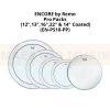 REMO ENCORE HEAD DRUM PRO PACK EN-PS10-PP - SIZE 12", 13", 16", 22" CLEAR + 14" COATED