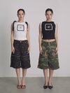 Madememum003 - Sleeveless shirt ( white/black ) เสื้อแขนกุดผูกโบว์ลูกไม้ เสื้อแขนกุดโบว์ลูกไม้ เสื้อแขนกุดผู้หญิง