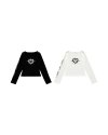 Madememum010 - Tasty / Long sleeve ( black color/white color) เสื้อครอปแขนยาว เสื้อแขนยาว