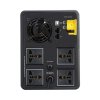 APC BX2200MI-MS Back-UPS 2200VA/1200W Tower 4 Universal Outlets AVR