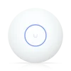 Ubiquiti UniFi U7 Lite (U7-Lite) Access Point WiFi 7 สีขาว มุมมองด้านหน้า พร้อมวงแหวนไฟ LED สีน้ำเงิน