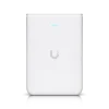 Ubiquiti UniFi U7-Pro-Wall Access Point WiFi 7 สีขาว มุมมองด้านหน้าพร้อมไฟแสดงสถานะ