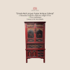 Ornate Red Lacquer Fujian Antique Cabinet