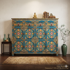 The Sovereign Azure Tibetan Cabinet | Exclusive Antique Cabinet