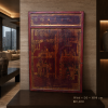Zhejiang Antique Bed Frame with Painted Figures